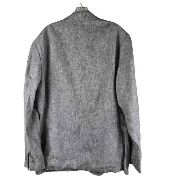 J.Crew Thompson‎ Men's 100% Linen Blazer Sport Coat Gray 46R Summer Wedding